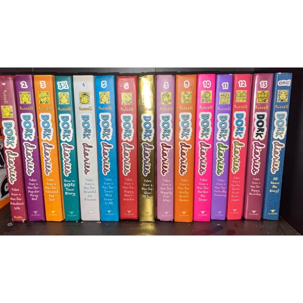EXCELLENT CONDITION HARDCOVER DORK DIARIES BOOK SET 1-13